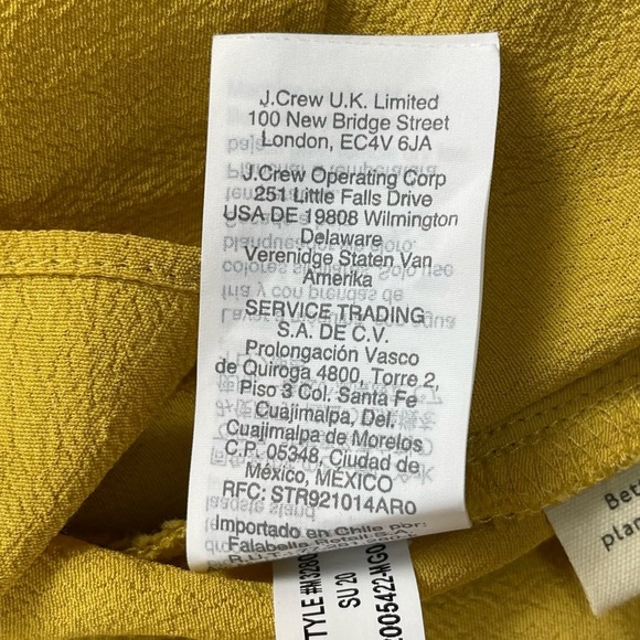 Madewell Shirt Womens XL Raelynn Yellow Wrap Blouse Side Tie Viscose V-Neck - Picture 14 of 16